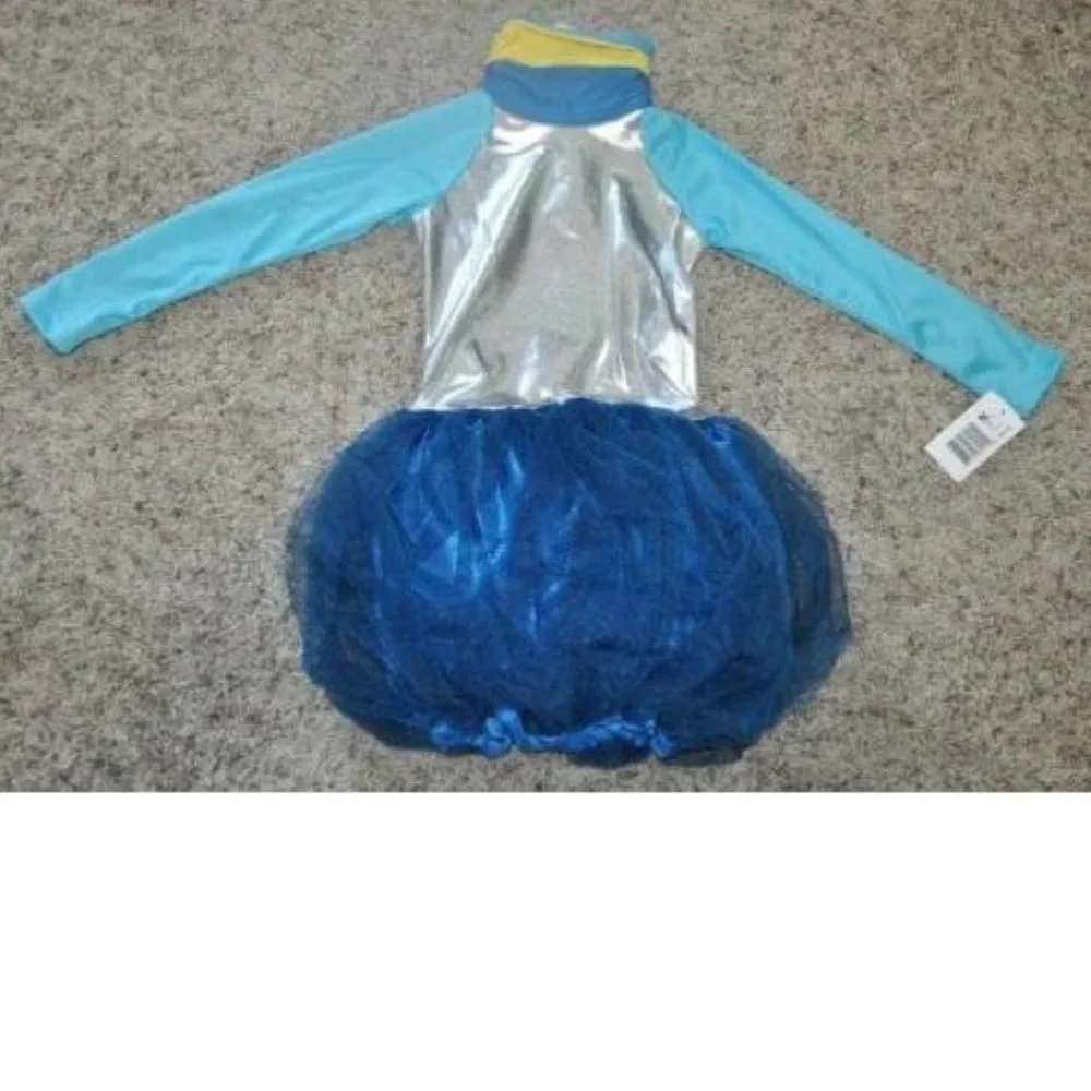 Novi Stars Una Verse Halloween Costume 4/6 Blue Bubble Dress Space Alien Girls